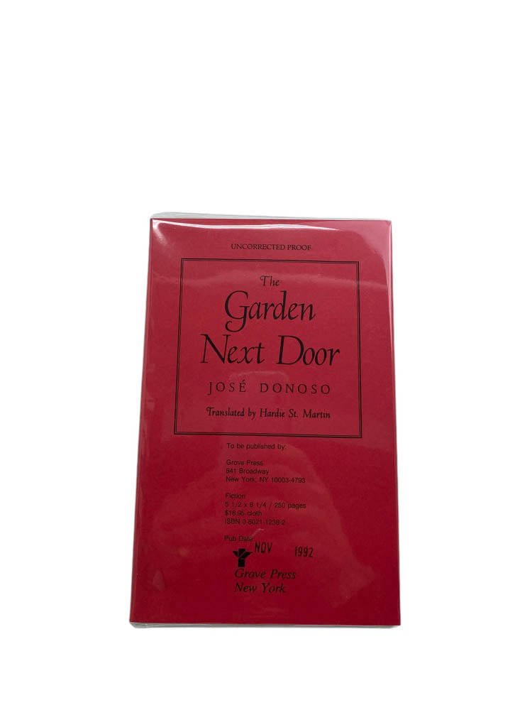 Donoso, Jose - The Garden Next Door - uncorrected proof copy | image1