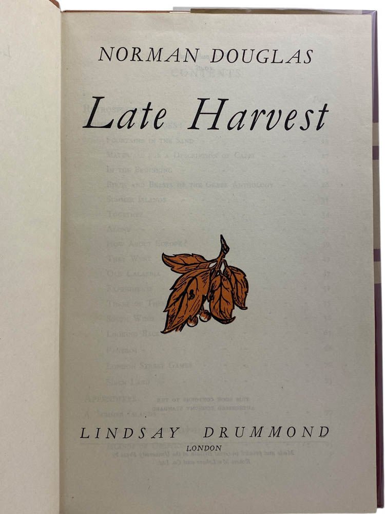 Douglas, Norman - Late Harvest | image3