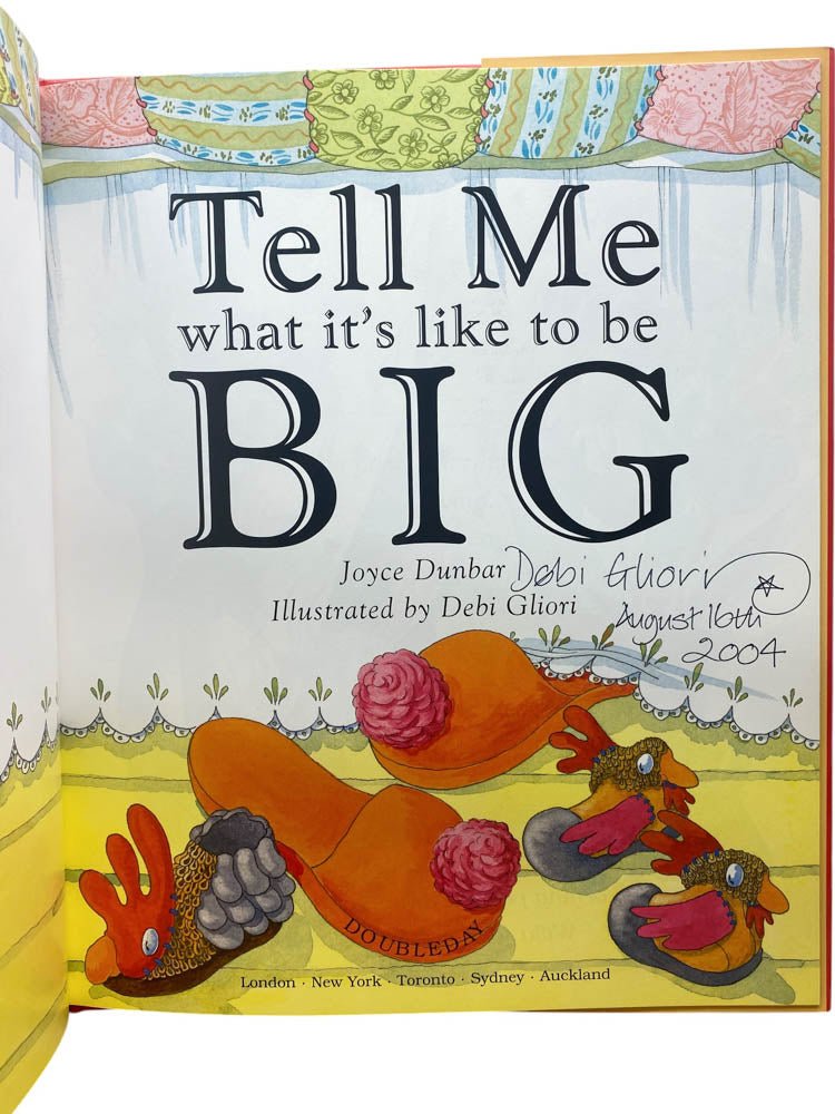 Dunbar, Joyce - Tell Me What It's Like To Be Big - SIGNED | image3