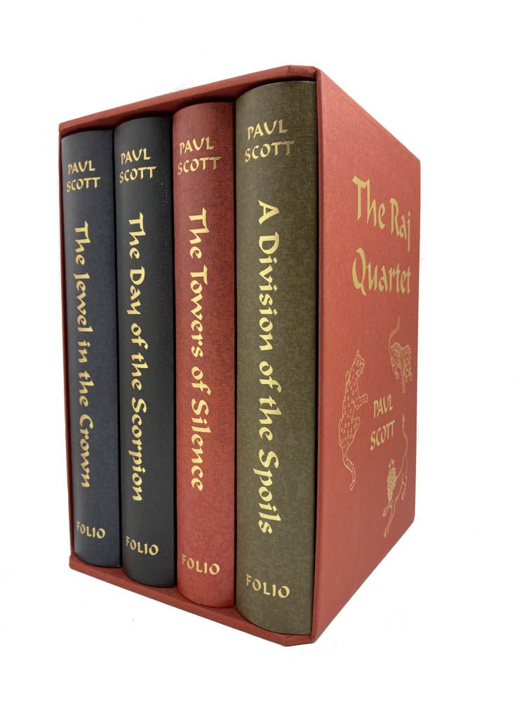 Scott, Paul - The Raj Quartet | front of book. Published by Folio Society in 2009. Hard Cover In Slipcase.  Condition:  Fine/No Jacket ( as Issued )