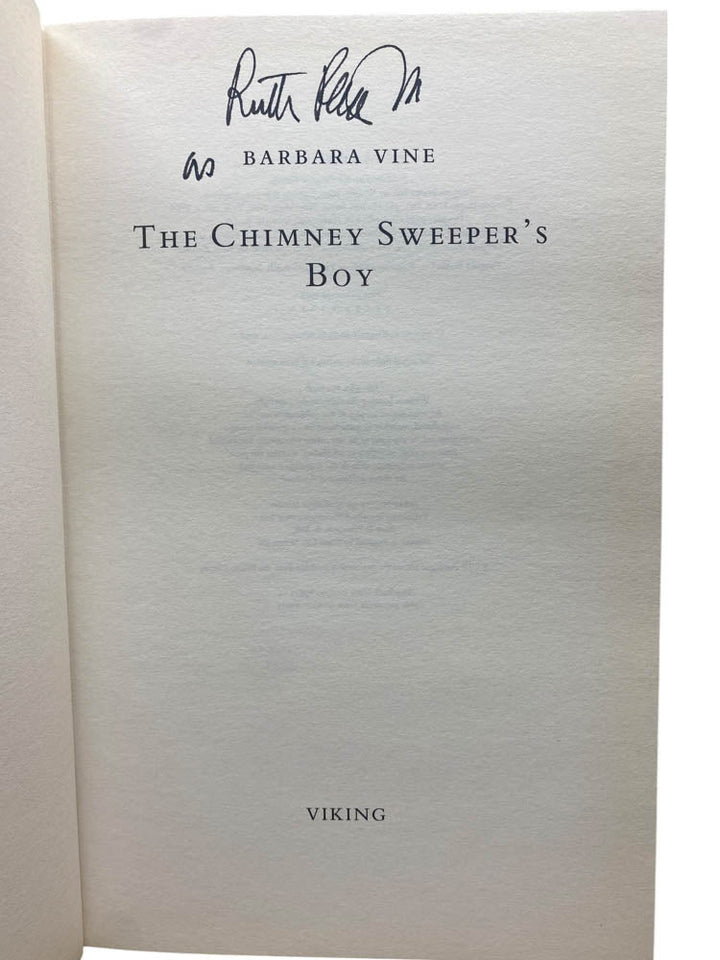 Vine, Barbara - The Chimney Sweeper's Boy - SIGNED | image2