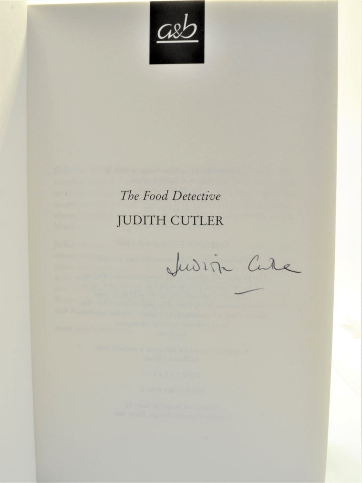 Cutler, Judith - The Food Detective - SIGNED | book detail 5