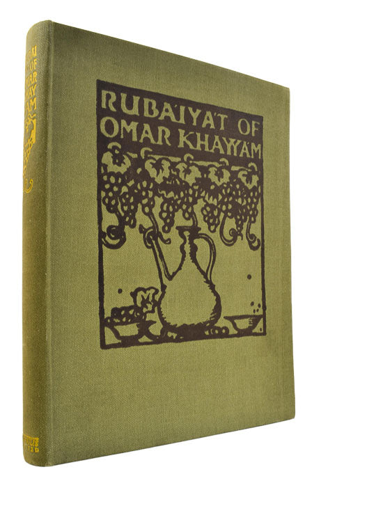 Livre Rubaiyat D'Omar Khayyam, 1928, Illustré, Avec étui - Occasion état Correct