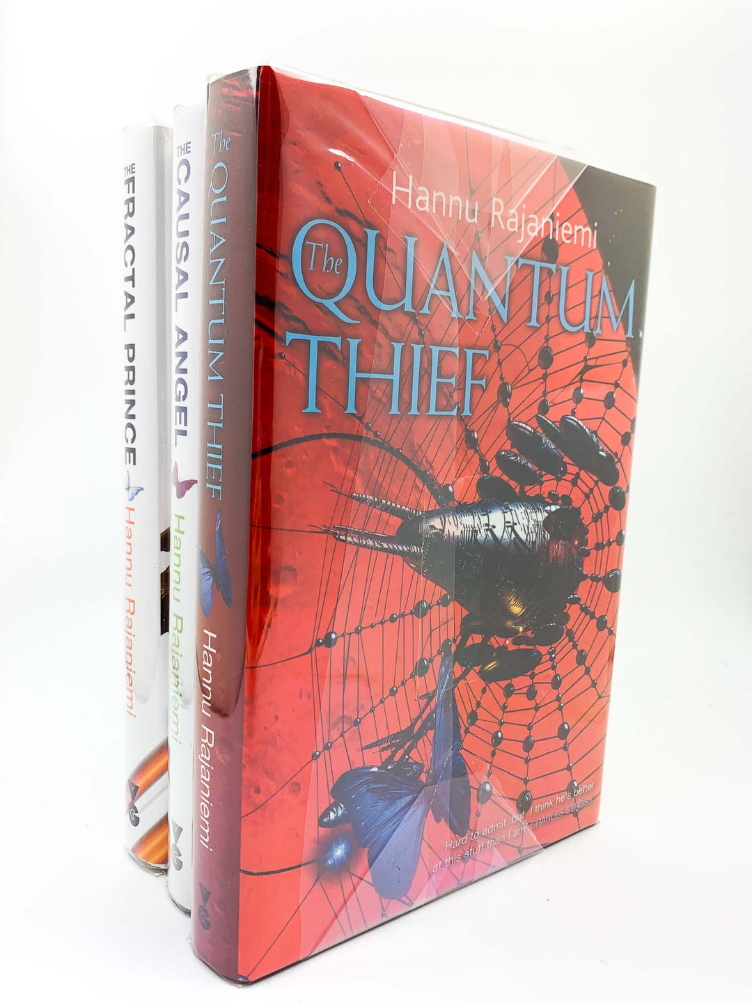 Hannu Rajaniemi - SIGNED | The Quantum Thief trilogy : The Quantum Thief, The Fractal Prince & The Causal Angel. Published by Victor Gollancz Ltd in 2010. Hardcover.  Condition:  Near Fine/Fine