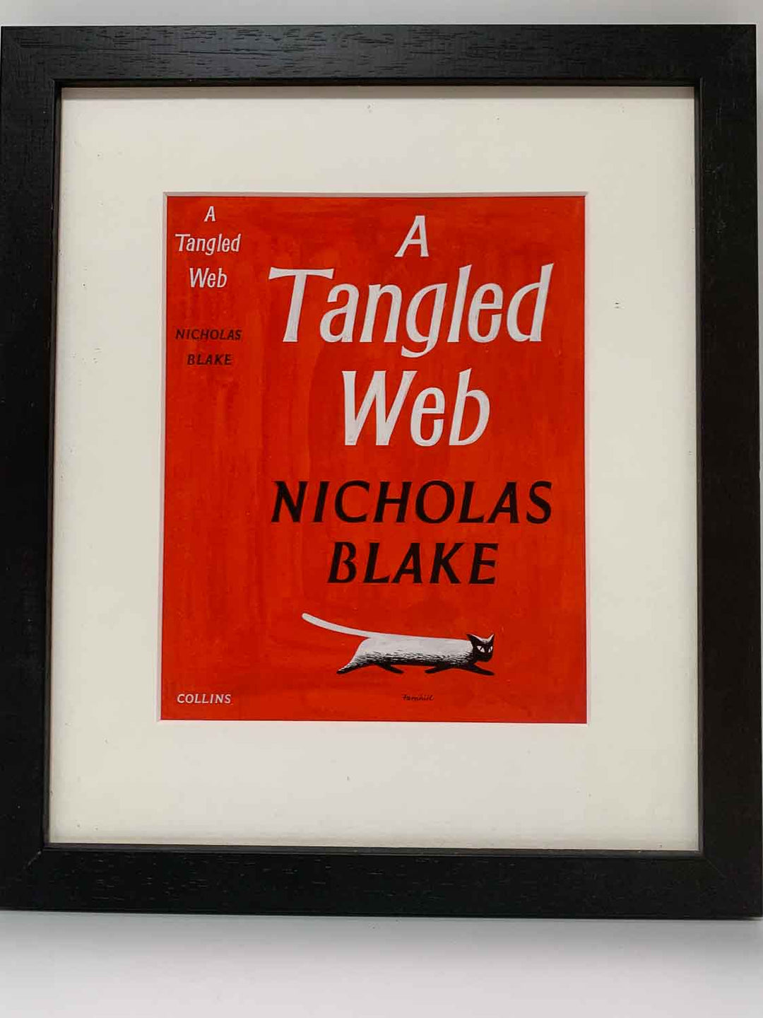Blake, Nicholas First Edition | A Tangled Web (Original Artwork). Published by Collins in 1955. Single Sheet.  Condition:  Fine/No Jacket
