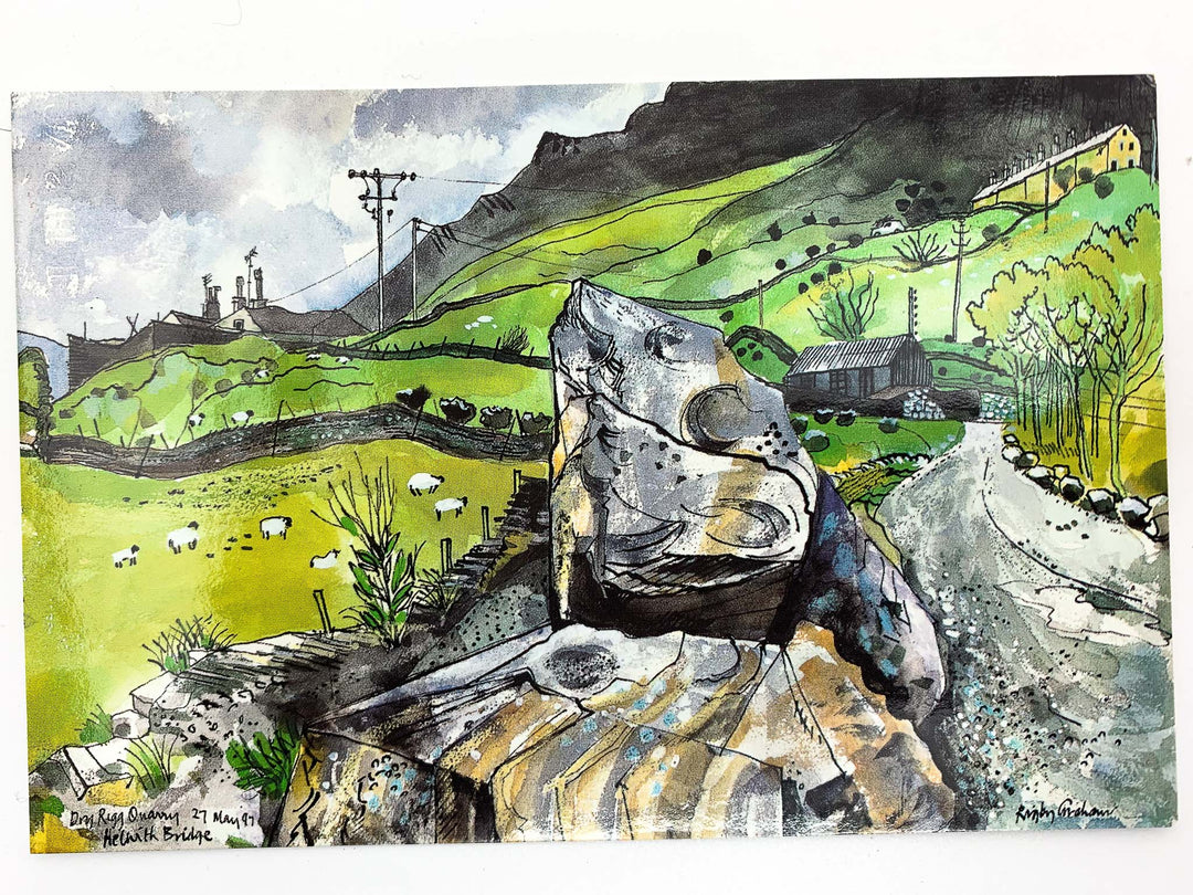 Graham, Rigby - Handwritten Postcard - SIGNED | front cover. Published by Rigby Graham in 1997. Single Sheet.  Condition:  Near Fine +/No Jacket ( as Issued )