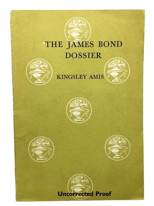 Amis, Kingsley - The James Bond Dossier | front cover. Published by Jonathan Cape Ltd in 1965. Original Wraps.  Condition:  Very Good +++/No Jacket
