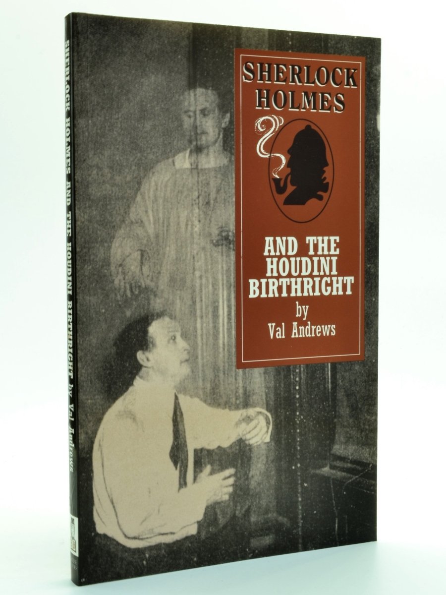 Andrews, Val - Sherlock Holmes and the Houdini Birthright | front cover. Published by Breese Books in 1995. Original Wraps.  Condition:  Fine/No Jacket ( as Issued )