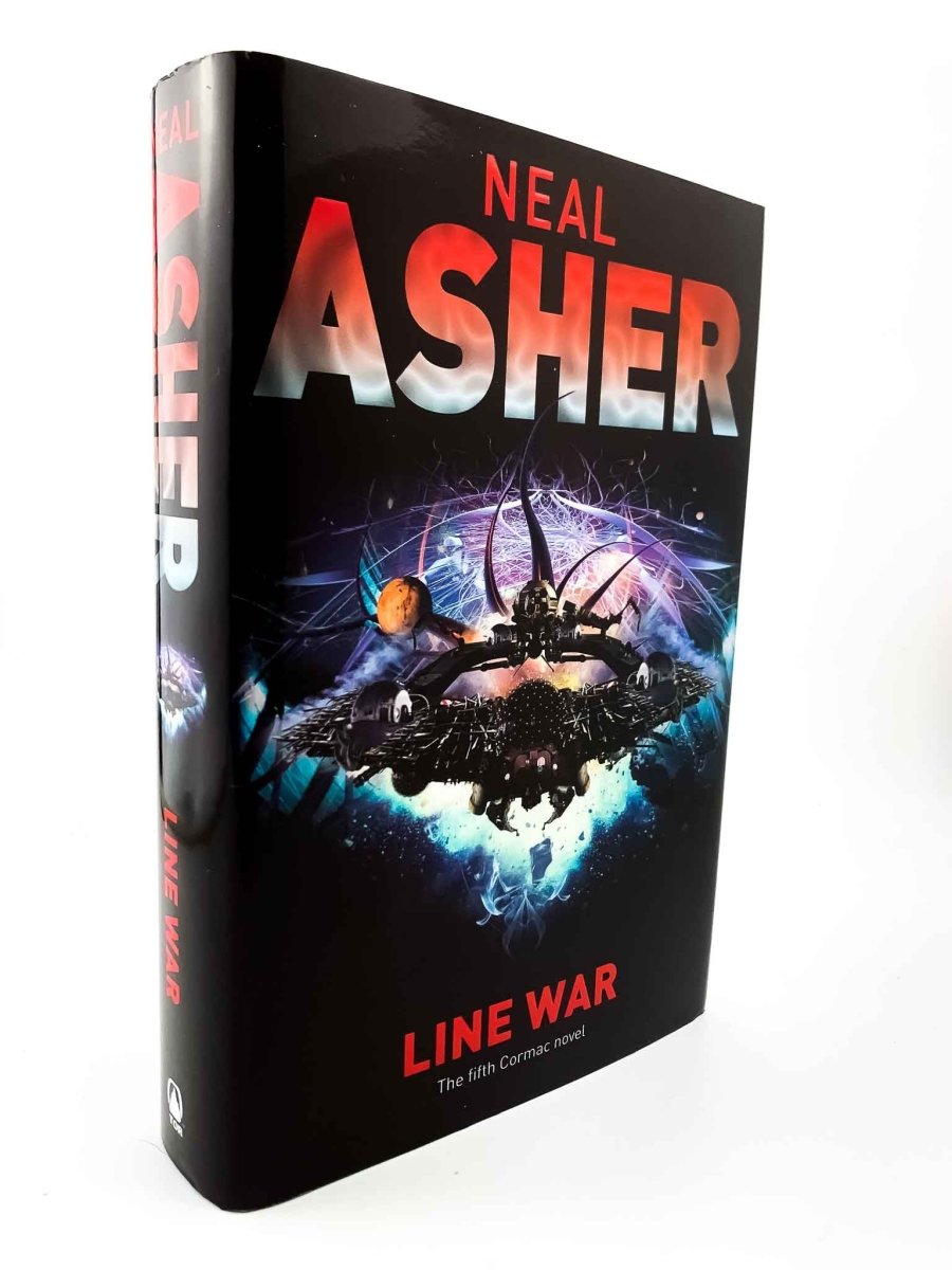 Asher, Neal - Line War | front cover. Published by Tor in 2008. Hardcover.  Condition:  Fine/Fine