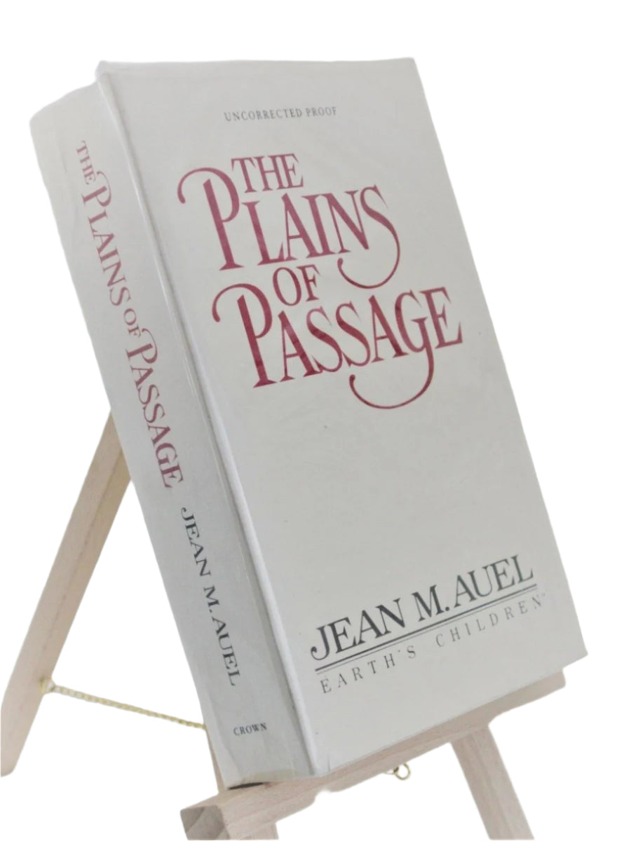 Auel, Jean M - The Plains of Passage | front cover. Published by Crown in 1990. Original Wraps.  Condition:  Very Good +++/No Jacket ( as Issued )