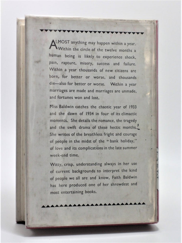 Baldwin, Faith - Within a Year | back cover