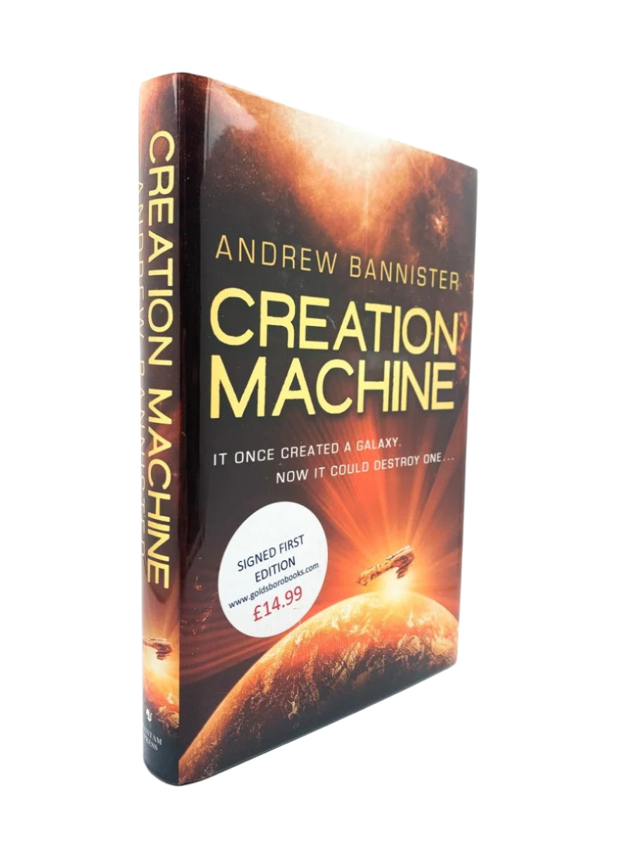 Bannister, Andrew - Creation Machine - SIGNED | front cover. Published by Bantam Press in 2017. Hardcover.  Condition:  Fine/Fine