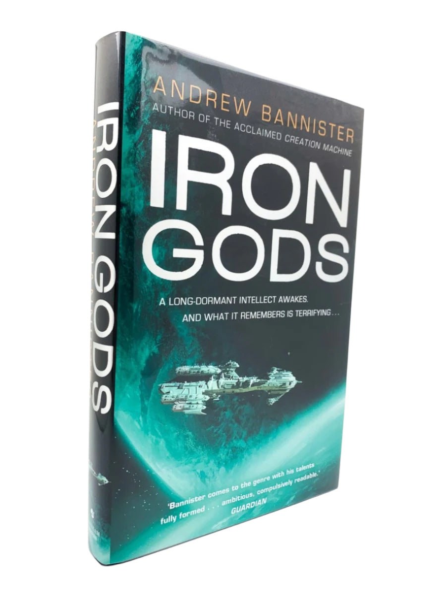Bannister, Andrew - Iron Gods - SIGNED | front cover. Published by Bantam Press in 2017. Hardcover.  Condition:  Fine/Fine