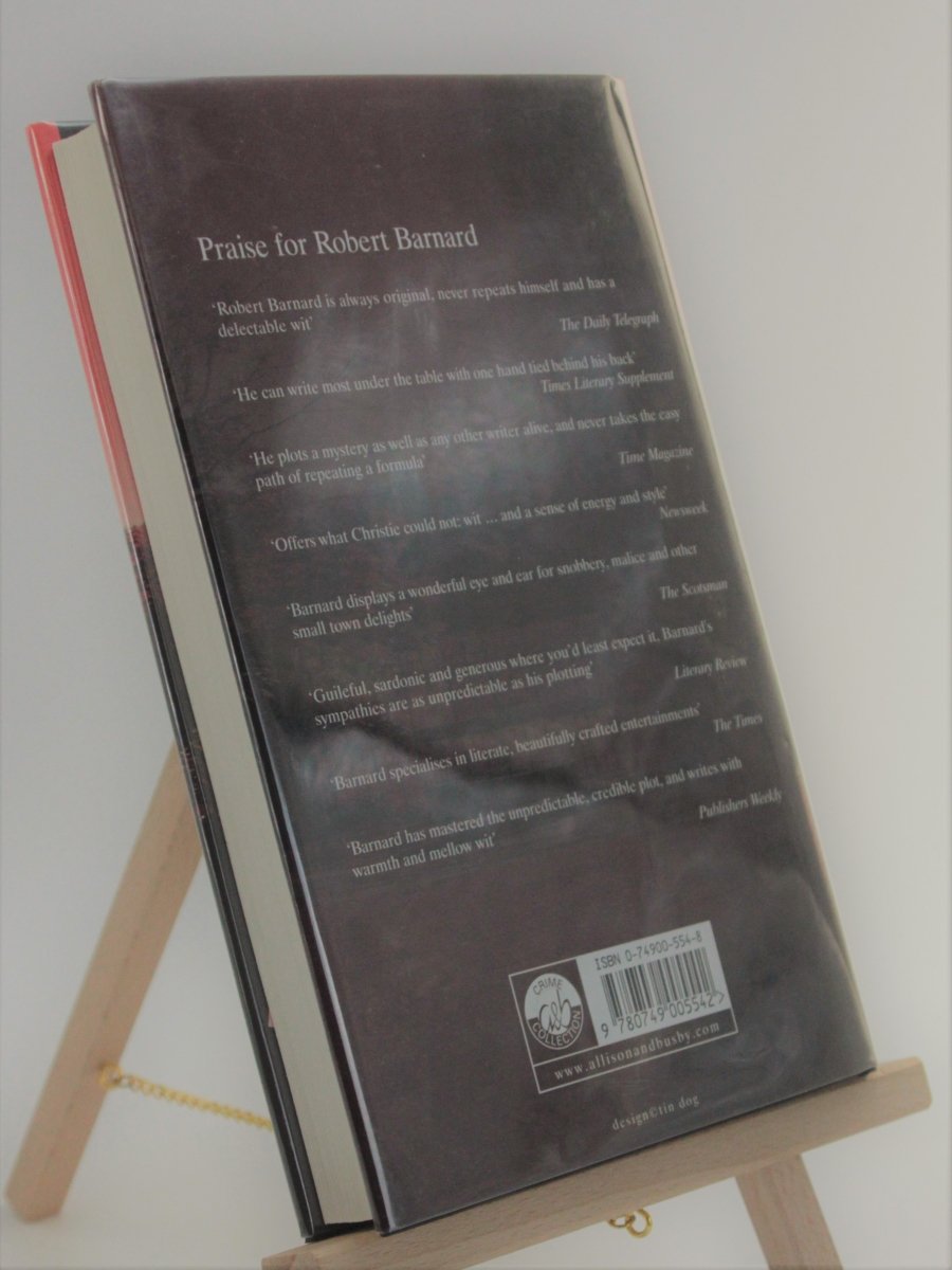 Barnard, Robert - The Mistress of Alderley - SIGNED | back cover
