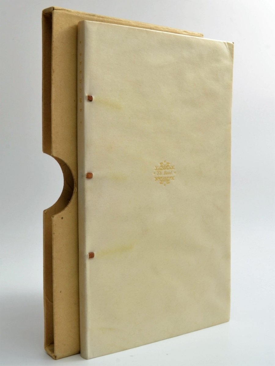 Beedome, Thomas - Select Poems Divine and Humane | front cover. Published by Nonesuch Press in 1928. Hard Cover In Slipcase.  Condition:  Fine/No Jacket ( as Issued )