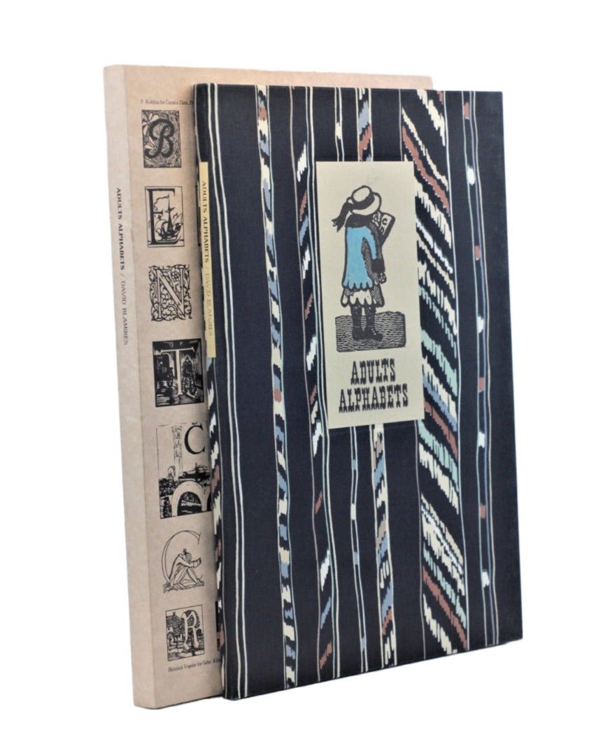 Blamires, David - Adult Alphabets SIGNED and Coloured | front cover. Published by Hanborough Parrot Press in 1990. Hardcover.  Condition:  Fine/No Jacket ( as Issued )