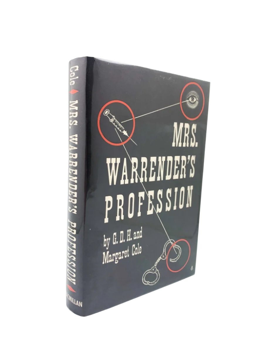 Cole, G D H and Margaret - Mrs. Warrender's Profession | front cover. Published by Macmillan in 1939. Hardcover.  Condition:  Near Fine/Near Fine +
