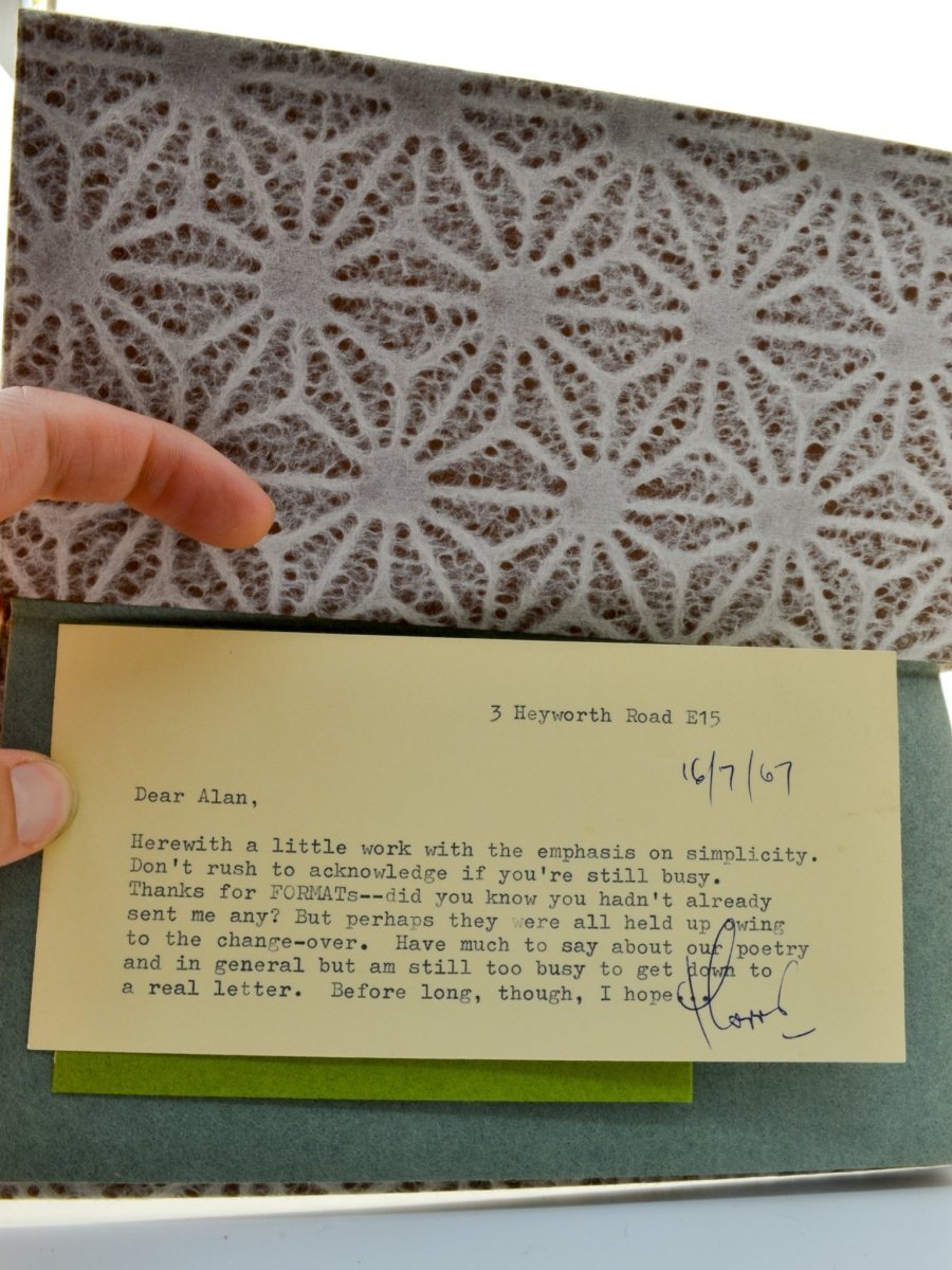 Cox, Morris - 14 Triads - SIGNED | signature page