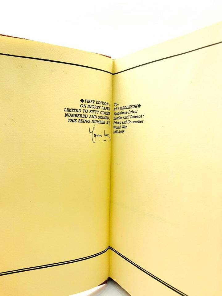 Cox, Morris - War in a Cock's Egg - SIGNED | back cover