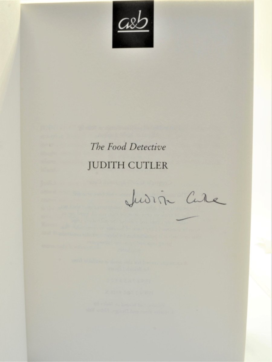 Cutler, Judith - The Food Detective - SIGNED | pages
