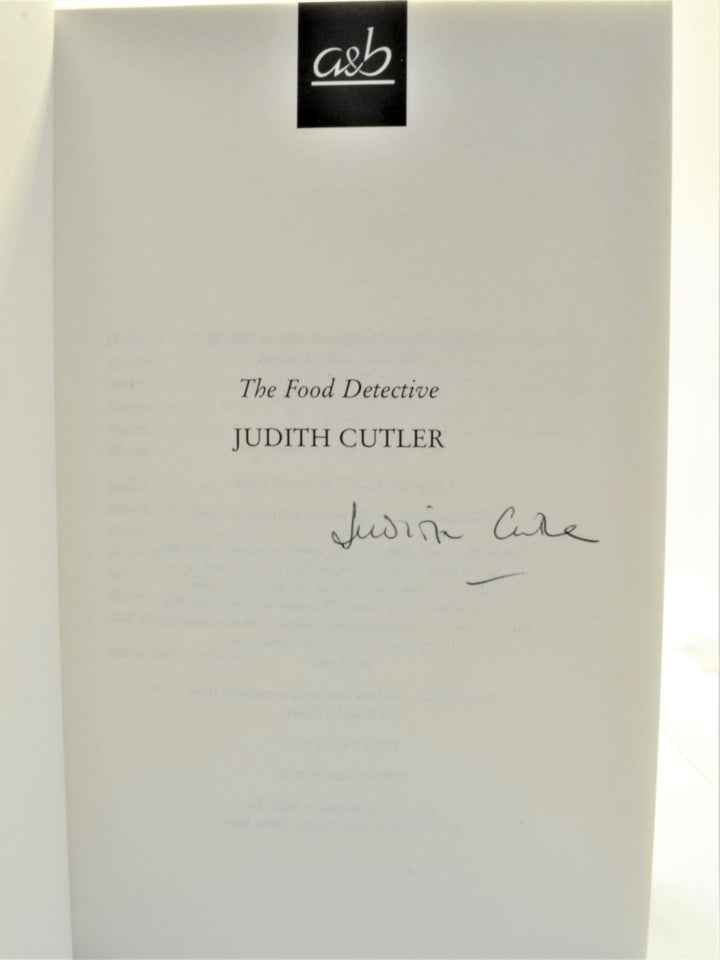 Cutler, Judith - The Food Detective - SIGNED | pages