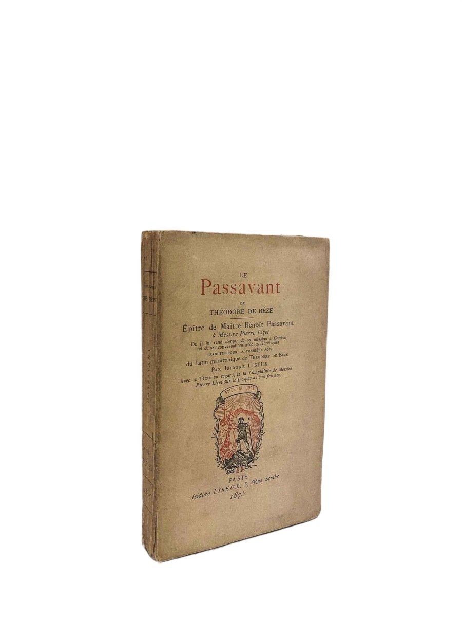 de Bèze, Théodore - Le Passavant | front cover. Published by Isidore Liseux in 1875. Soft Cover.  Condition:  Very Good +/No Jacket