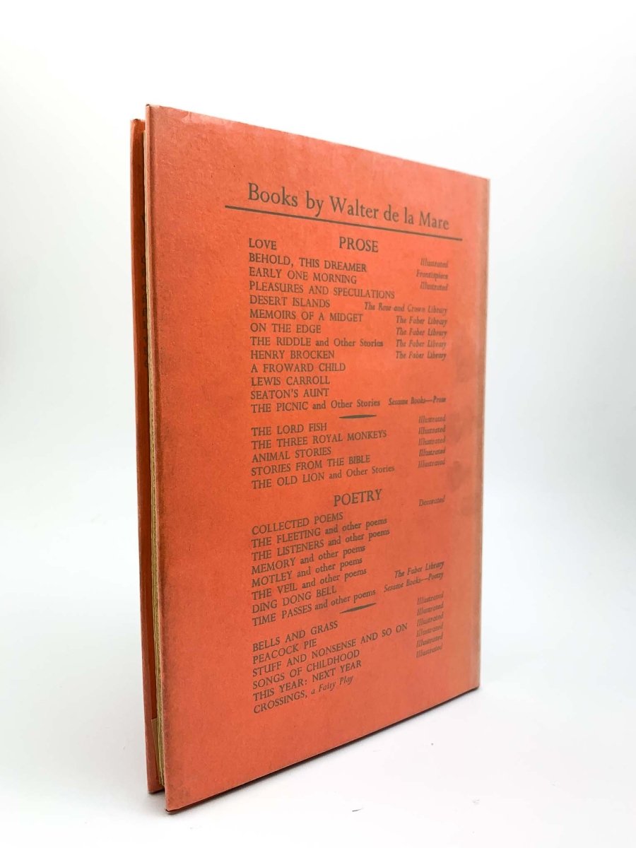 De La Mare, Walter - Crossings | back cover