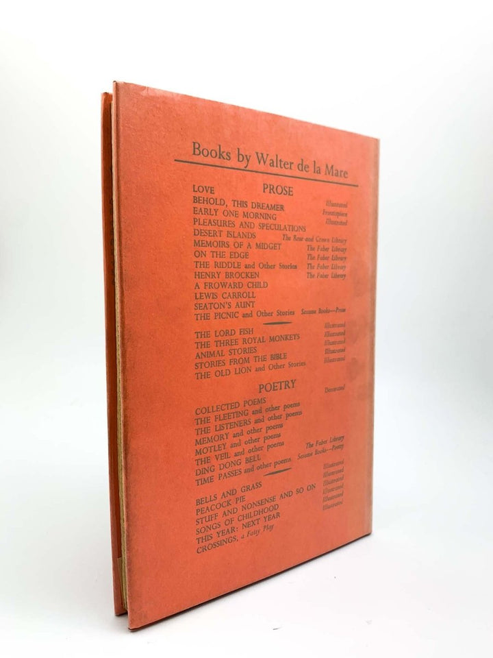 De La Mare, Walter - Crossings | back cover