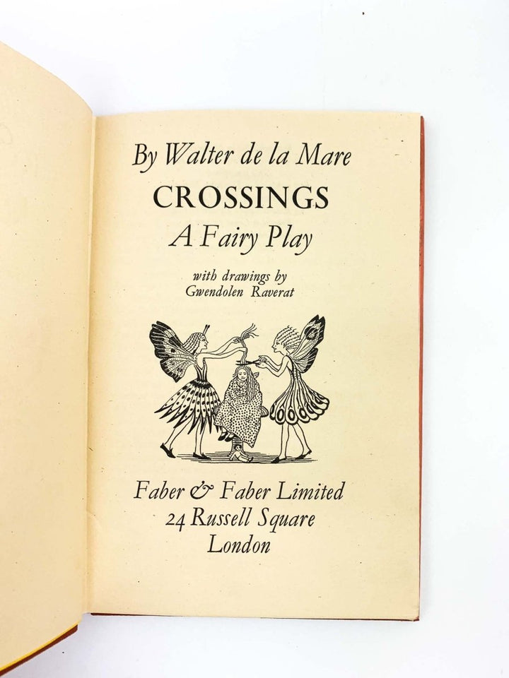 De La Mare, Walter - Crossings | signature page