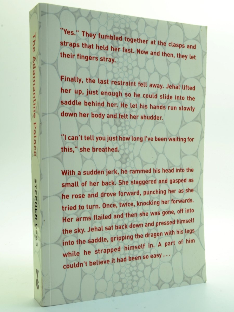 Deas, Stephen - The Adamantine Palace - SIGNED and LINED uncorrected proof copy - SIGNED | front cover. Published by Victor Gollancz Ltd in 2009. Original Wraps.  Condition:  Fine/No Jacket ( as Issued )