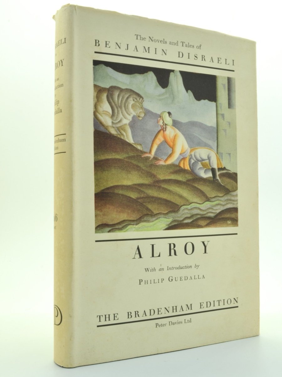 Disraeli, Benjamin - Alroy | front cover. Published by Peter Davies in 1927. Hardcover.  Condition:  Near Fine +/Very Good ++