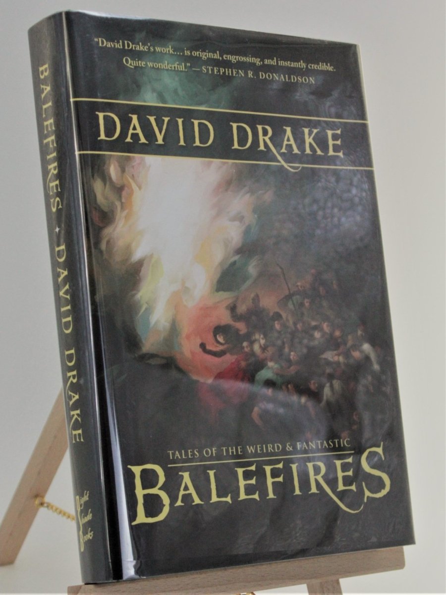 Drake, David - Balefires - SIGNED | front cover. Published by Night Shade Books in 2007. Hardcover.  Condition:  Fine/Fine