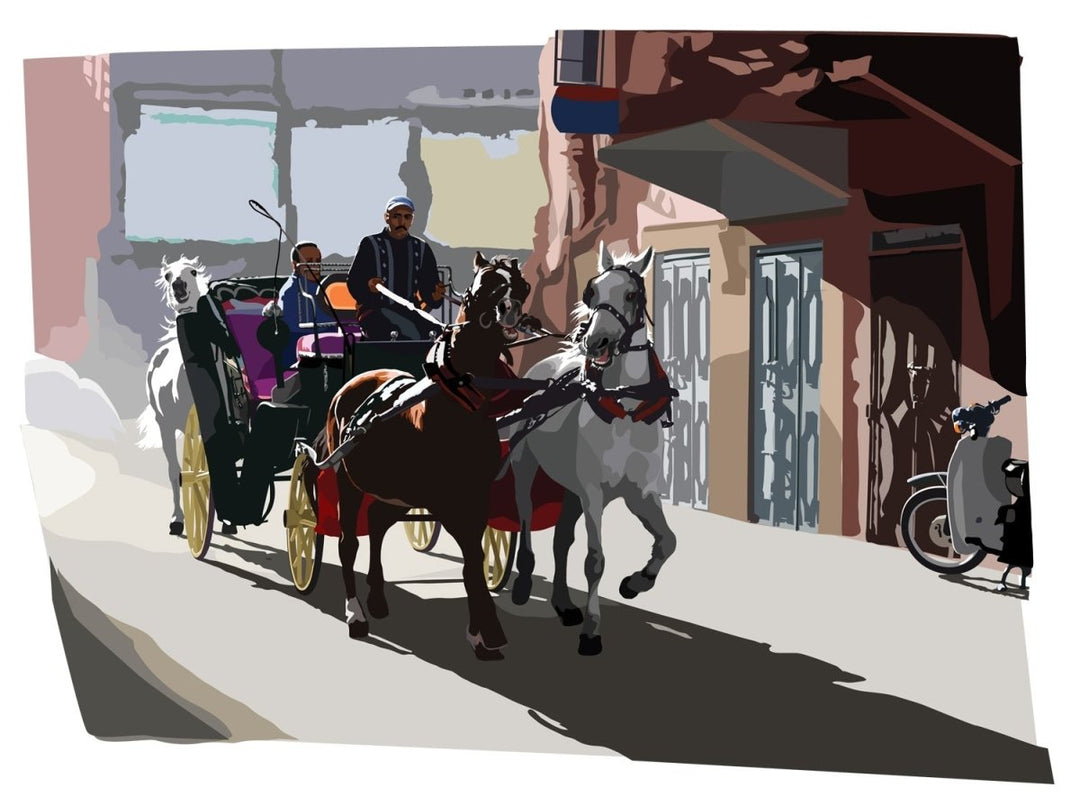 Early morning canter through the Medina | image1 | Signed Limited Edtion Print