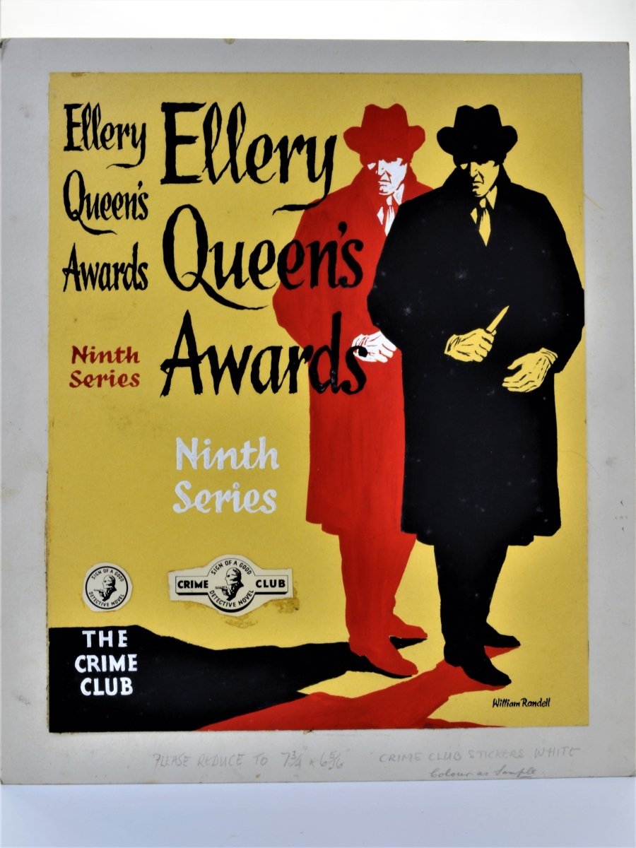 Ellery Queen's Awards Ninth Series ( Original Dustwrapper Artwork ) - SIGNED | front cover. Published by Collins ( Crime Club ) in 1955. Unbound In Portfolio. Condition: Near Fine/n/a