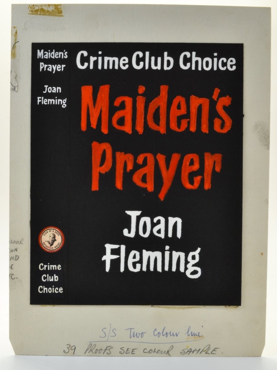 Fleming, Joan - Maiden's Prayer ( Original Dustwrapper Artwork ) | front cover