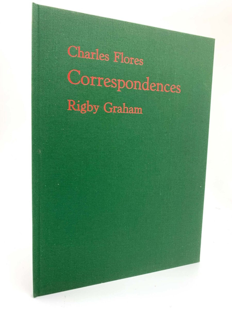 Flores, Charles - Correspondences - SIGNED | front cover. Published by Cog Press in 1973. Hardcover.  Condition:  Fine/Very Good +