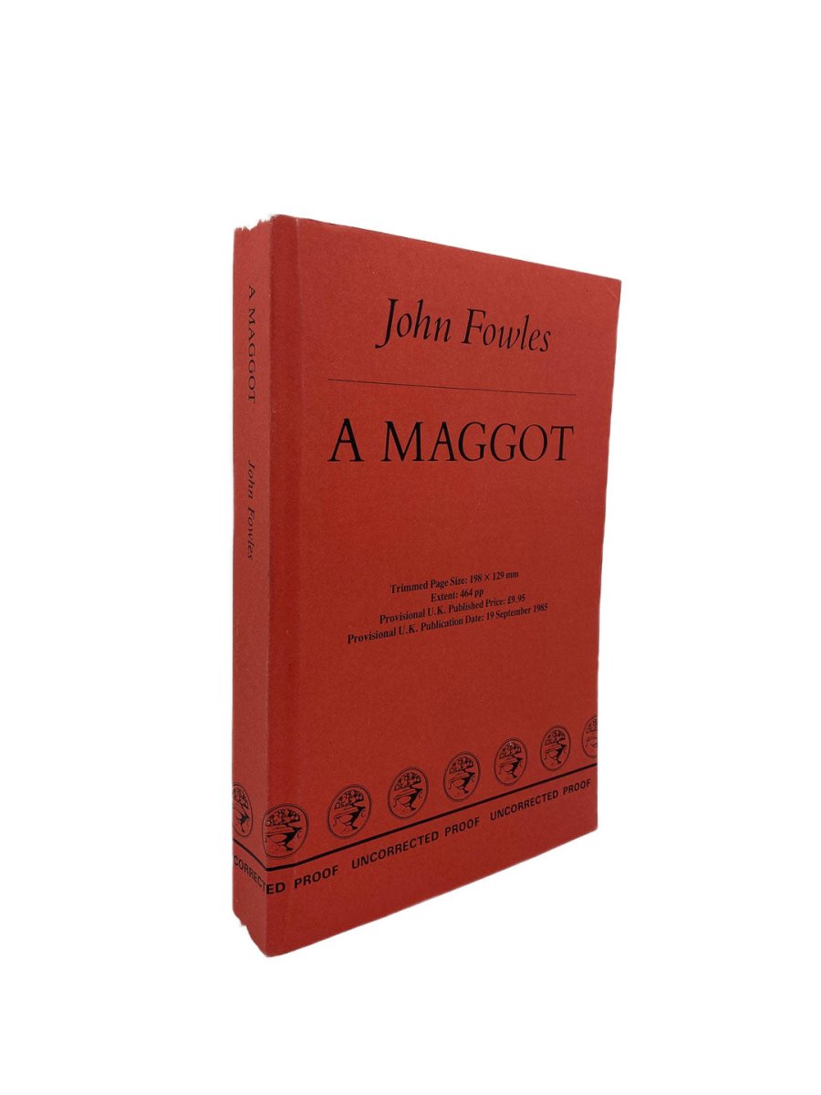 Fowles, John - A Maggot | front cover. Published by Jonathan Cape in 1985. Paperback.  Condition:  Near Fine/No Jacket ( as Issued )