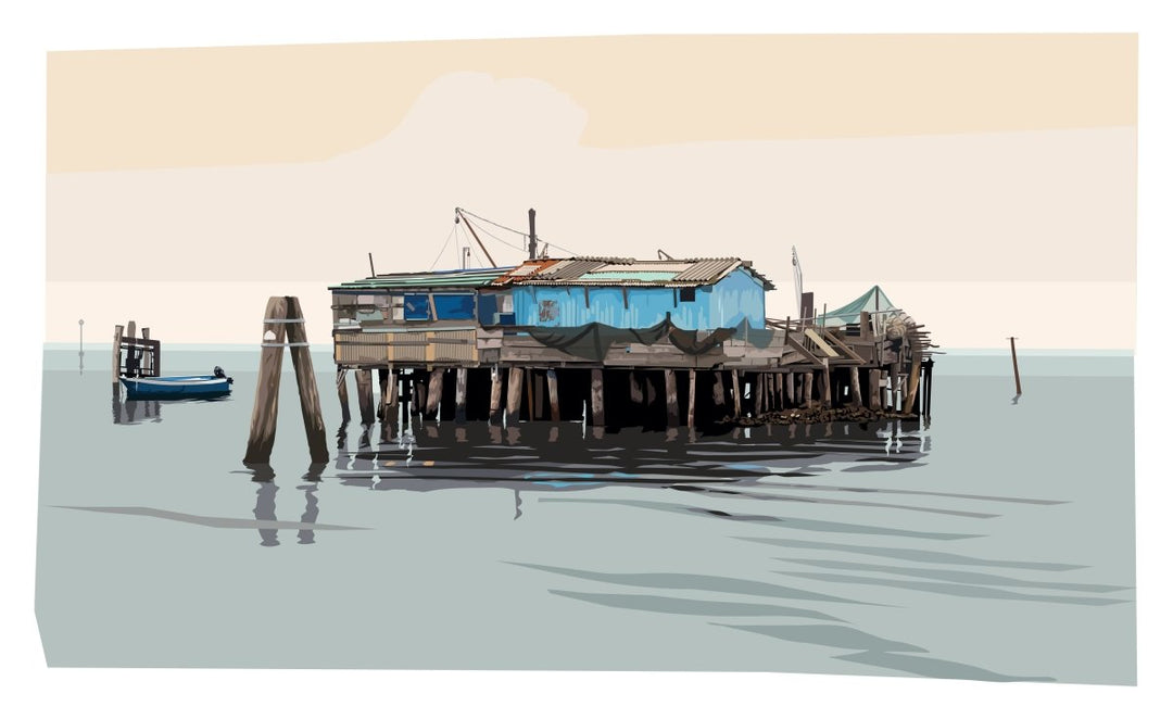 Gerrie, Leslie - Fishing Hut - SIGNED | image1