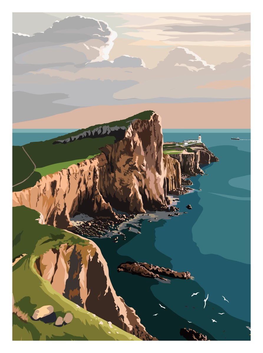 Gerrie, Leslie - Neist Point Lighthouse, Skye - SIGNED | image1