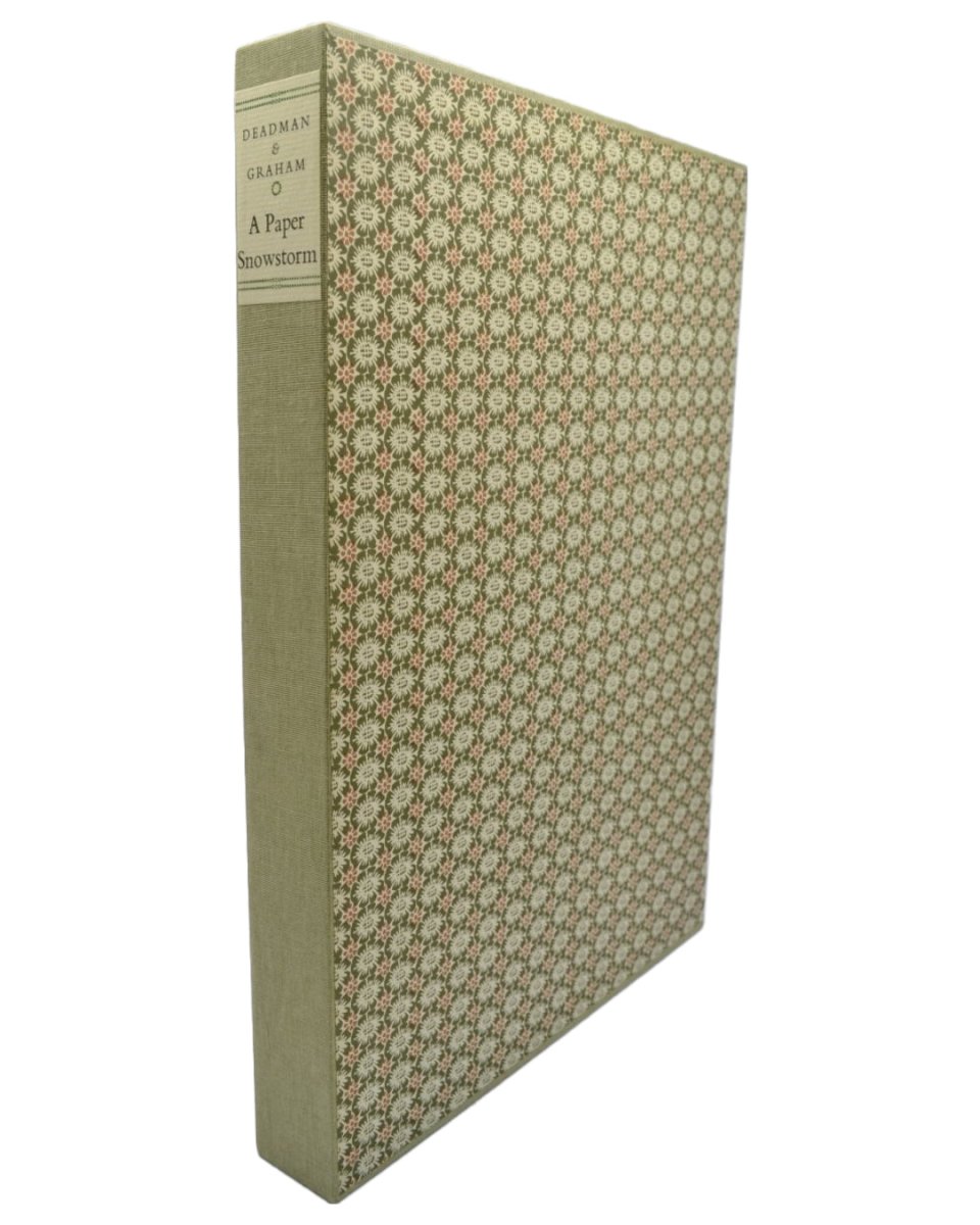 Graham, Rigby & Deadman, Derek - A Paper Snowstorm - SIGNED | front cover. Published by Incline Press in 2005. Hardcover.  Condition:  Fine/No Jacket ( as Issued )