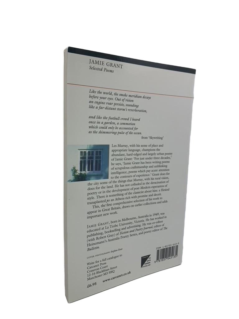 Grant, Jamie - Selected Poems | back cover