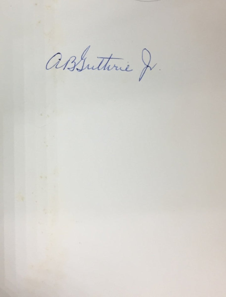 Guthrie, A B - These Thousand Hills - SIGNED | book detail 5