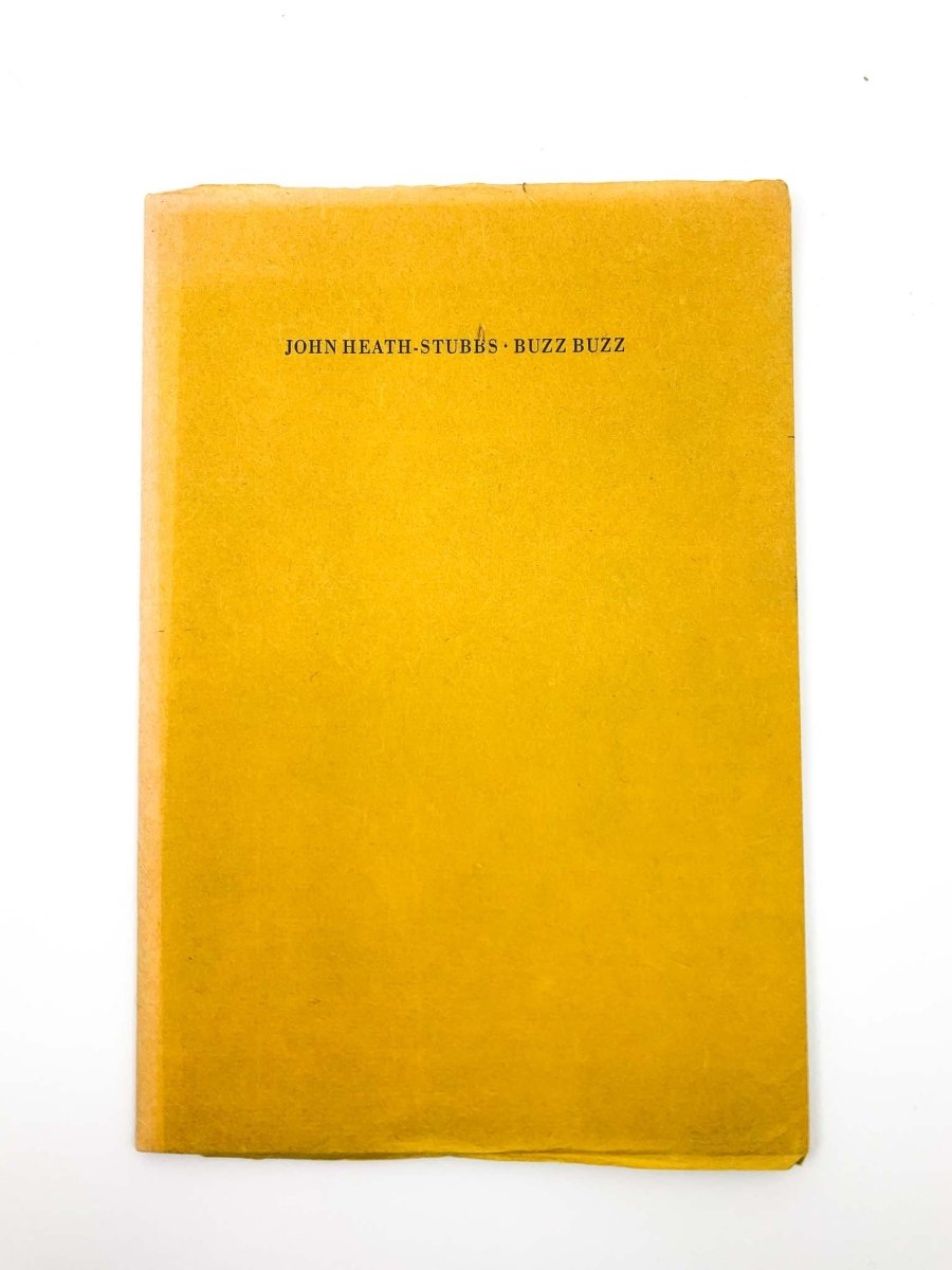 Heath Stubbs, John - Buzz Buzz - SIGNED | front cover. Published by Gruffyground Press in 1981. Paperback.  Condition:  Near Fine/Very Good ++