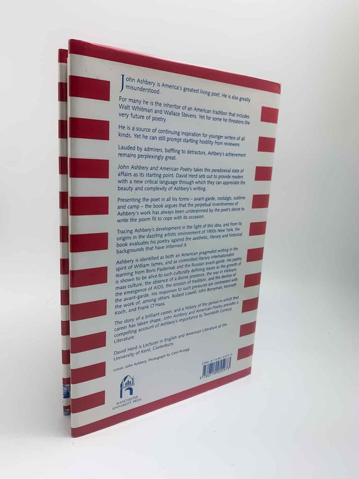 Herd, David - John Ashbery and American Poetry | back cover