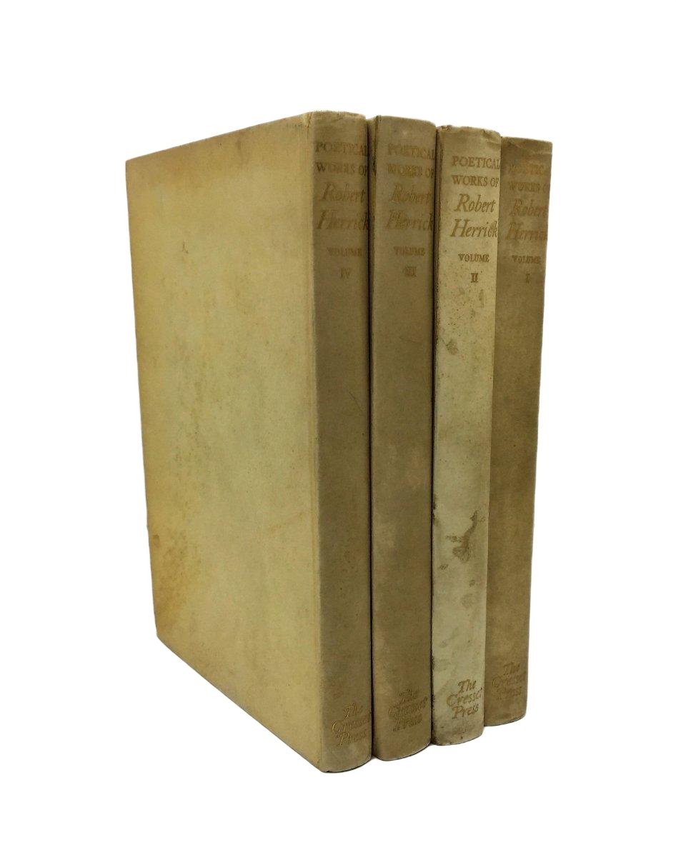 Herrick, Robert - The Complete Works of Robert Herrick - SIGNED | front cover. Published by Cresset in 1928. Hardcover.  Condition:  Very Good ++/No Jacket