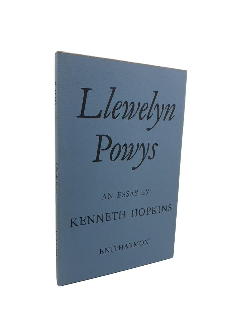 Hopkins, Kenneth - Llewelyn Powys | front cover. Published by Enitharmon in 1979. Hardcover.  Condition:  Fine/Very Good++ / Near Fine