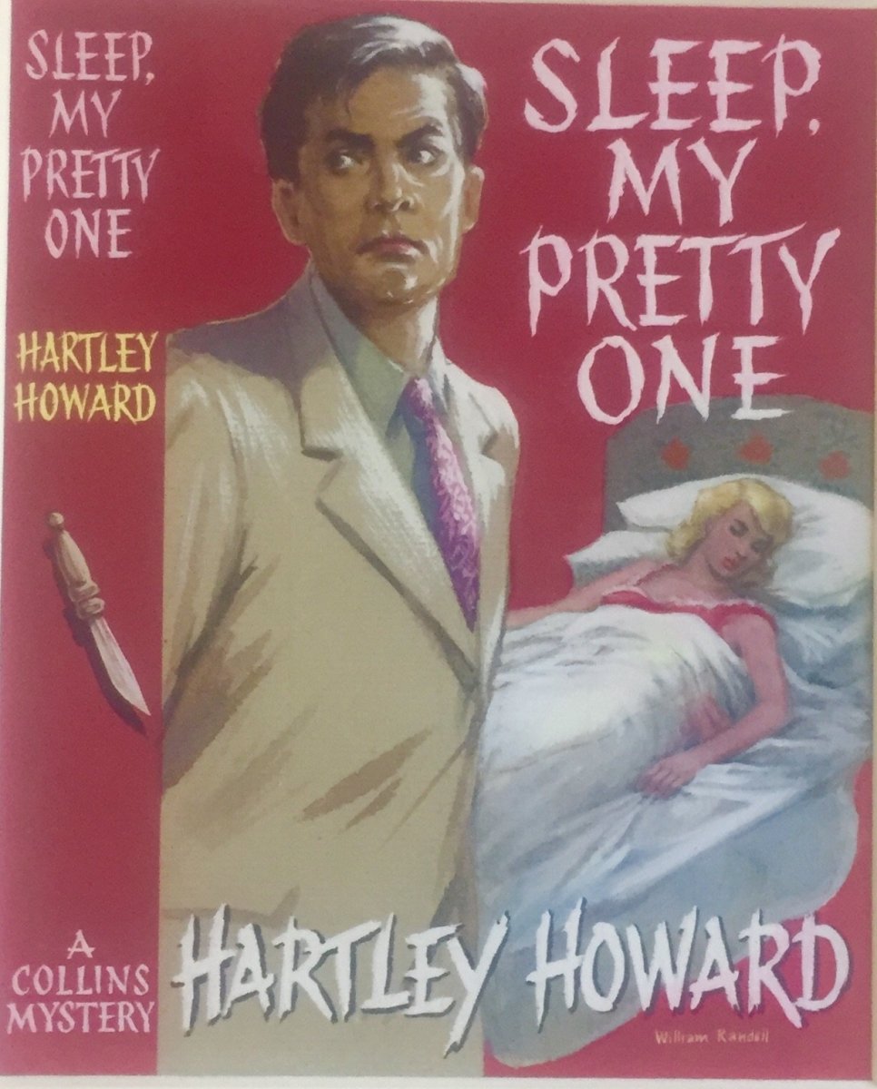 Howard, Hartley - Sleep, My Pretty One (Original Dustwrapper Artwork) | front cover. Published by Collins ( Collins Mystery ) in 1958. Unbound In Portfolio.  Condition:  Near Fine/n/a