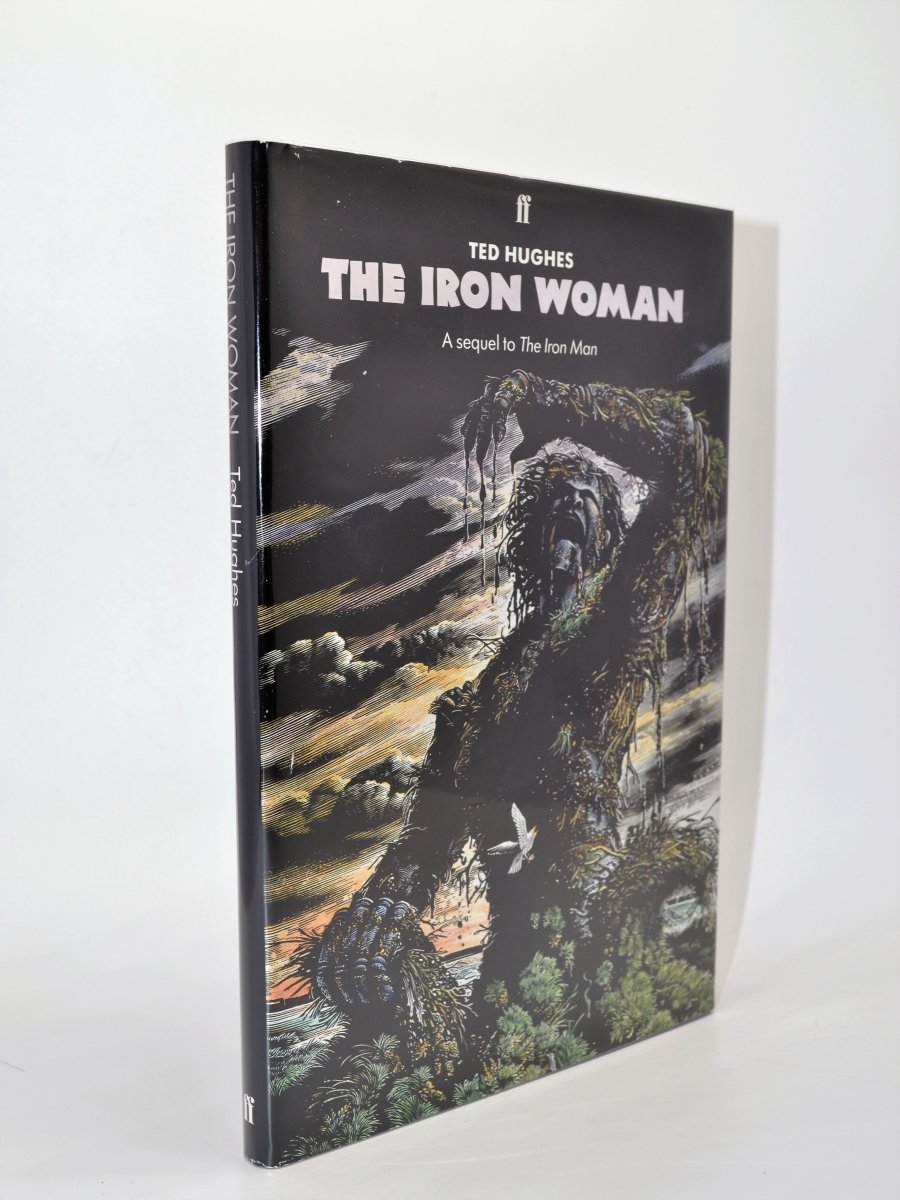 Hughes, Ted - The Iron Woman (John Fowles' copy) | front cover. Published by Faber & Faber Limited in 1993. Hardcover.  Condition:  Very Good ++/Near Fine