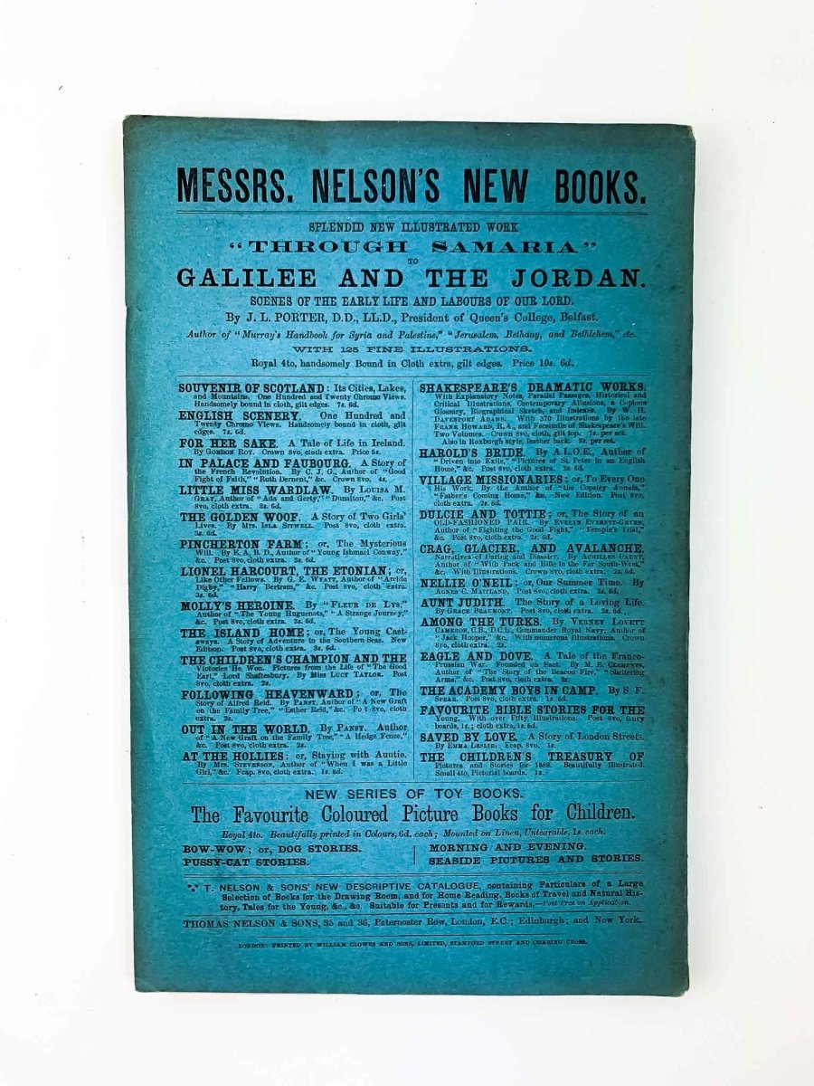 Johnston, H H - Proceedings of the Royal Geographical Society No. X, December 1888 : The Niger Delta Exploration ; The Key Islands, etc | back cover