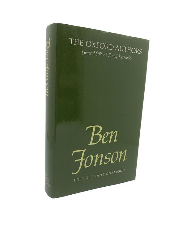 Jonson, Ben - Ben Jonson | front cover. Published by Oxford University Press in 1985. Hardcover.  Condition:  Near Fine +/Near Fine +